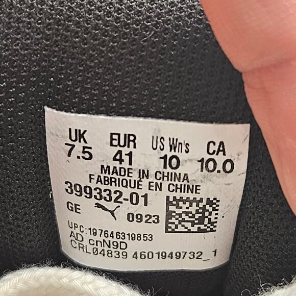 PUMA X RIHANNA WOMEN'S 10 CREEPER FENTY SNEAKERS BLACK SUEDE - Picture 8 of 8